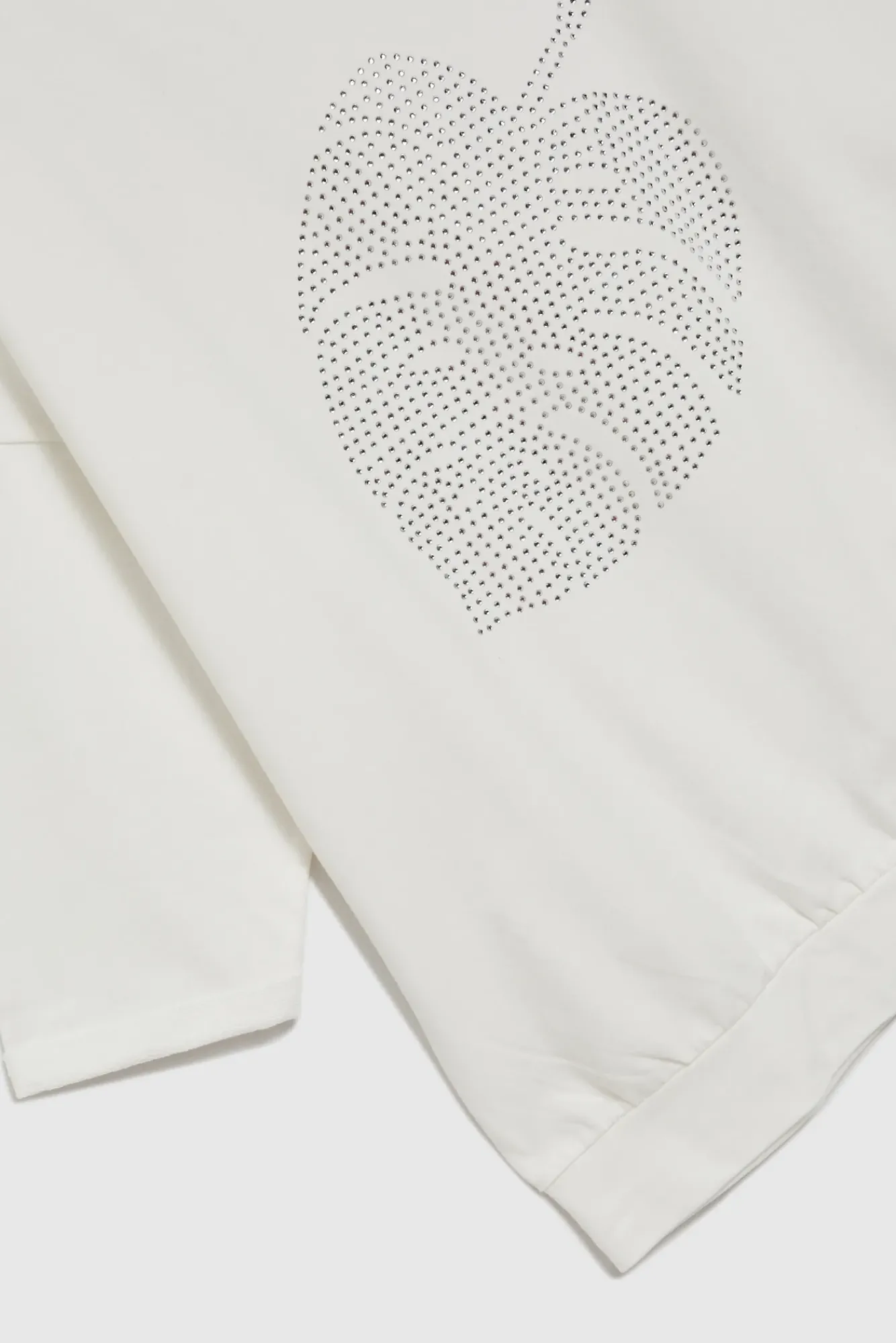 Bluzy Wiosenne|Bluzy Damskie Sportowe>Moodo Bawełniana bluza z rękawami 3/4 biała