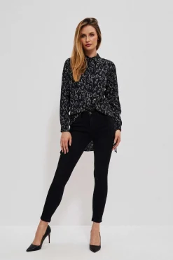 Jeansy Push Up|Jeansy Z Wysokim Stanem>Moodo Bawełniane jeansy push up