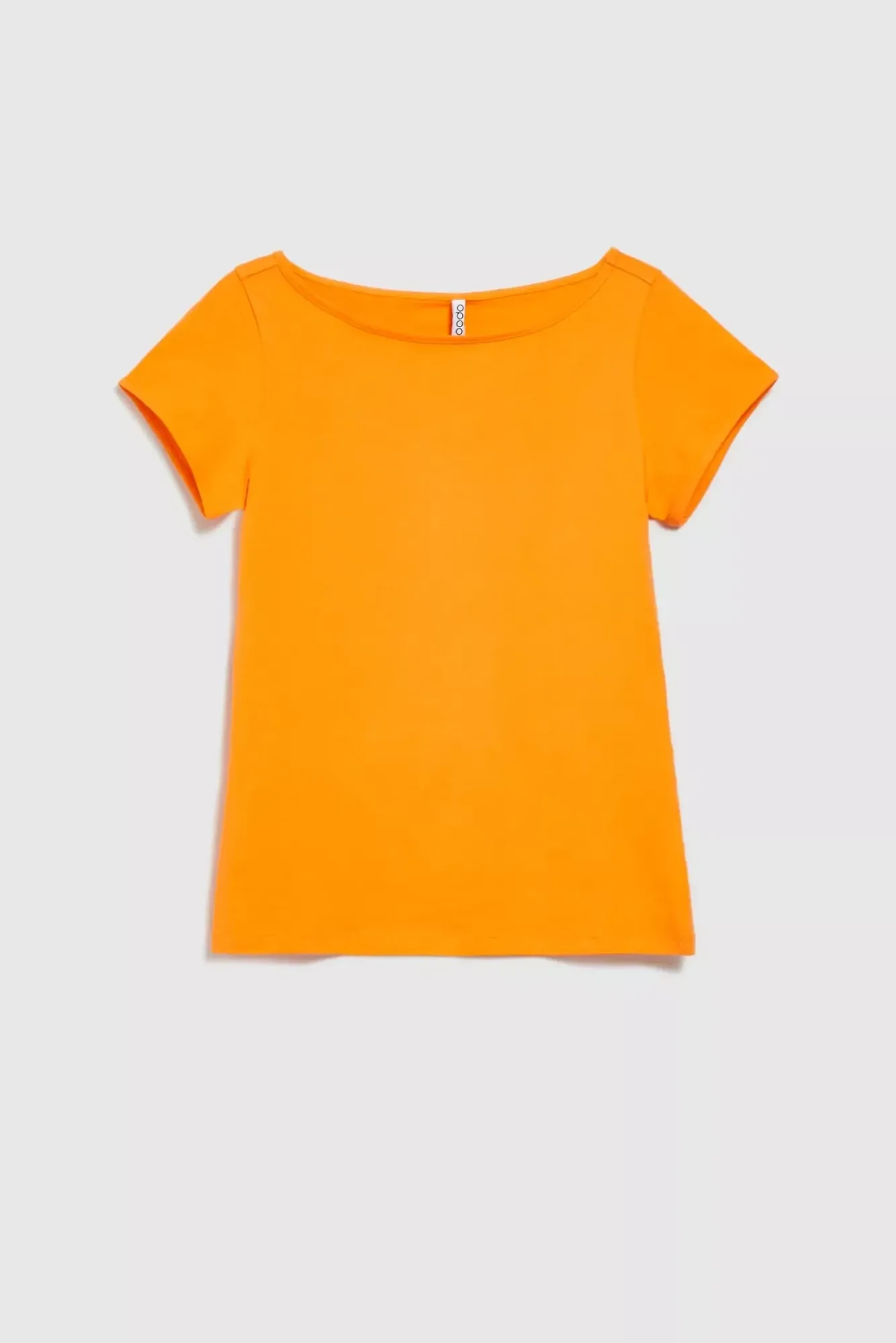 Bluzki Bawełniane|Bluzki Z Krótkim Rękawem>Moodo Bawełniany t-shirt bez wzorów pomarańczowy
