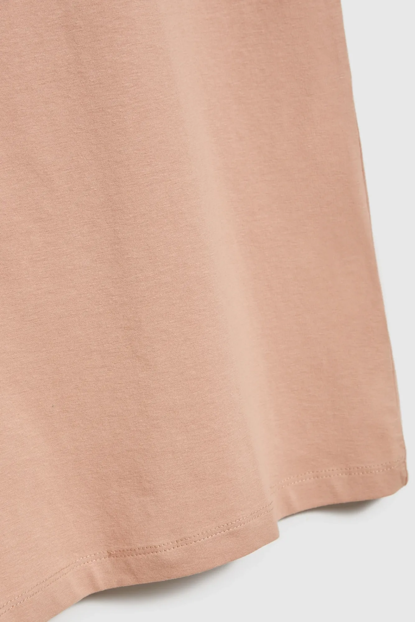 Bluzki Beżowe|Bluzki Z Dekoltem W Serek>Moodo Bawełniany t-shirt z dekoltem w serek beżowy
