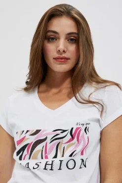 Bluzki Biale|Bluzki Z Dekoltem W Serek><noscript><img data-lazyloaded=