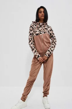Bluzy Zimowe|Bluzy Damskie Sportowe>Moodo Bluza z jesiennym printem
