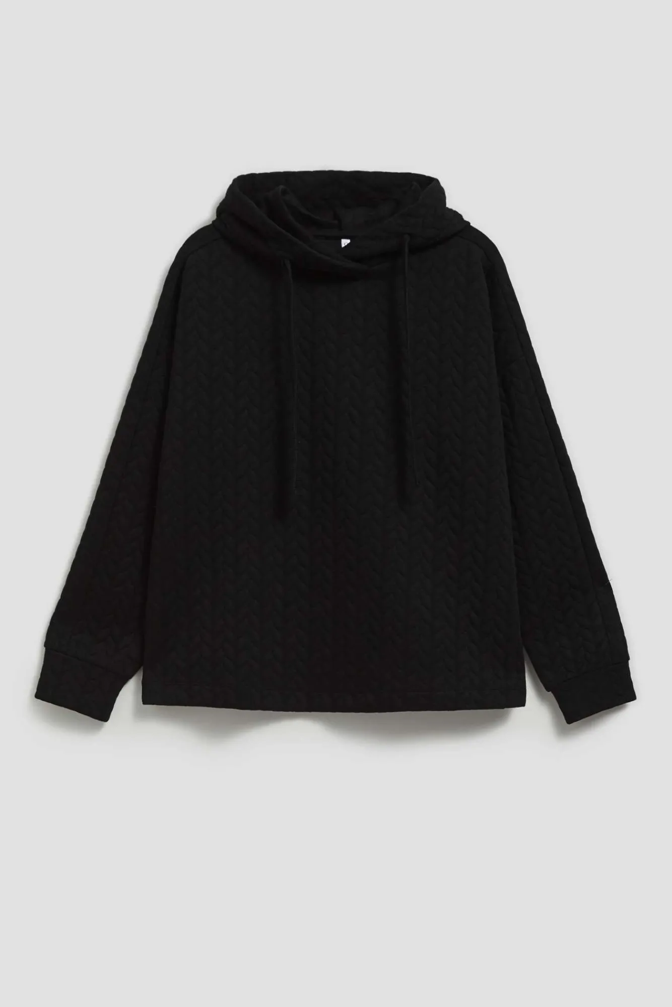 Bluzy Damskie Czarne|Bluzy Zimowe>Moodo Bluza z kapturem czarna