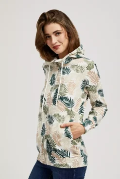Bluzy Damskie Białe|Bluzy Zimowe>Moodo Bluza z kapturem i nadrukiem
