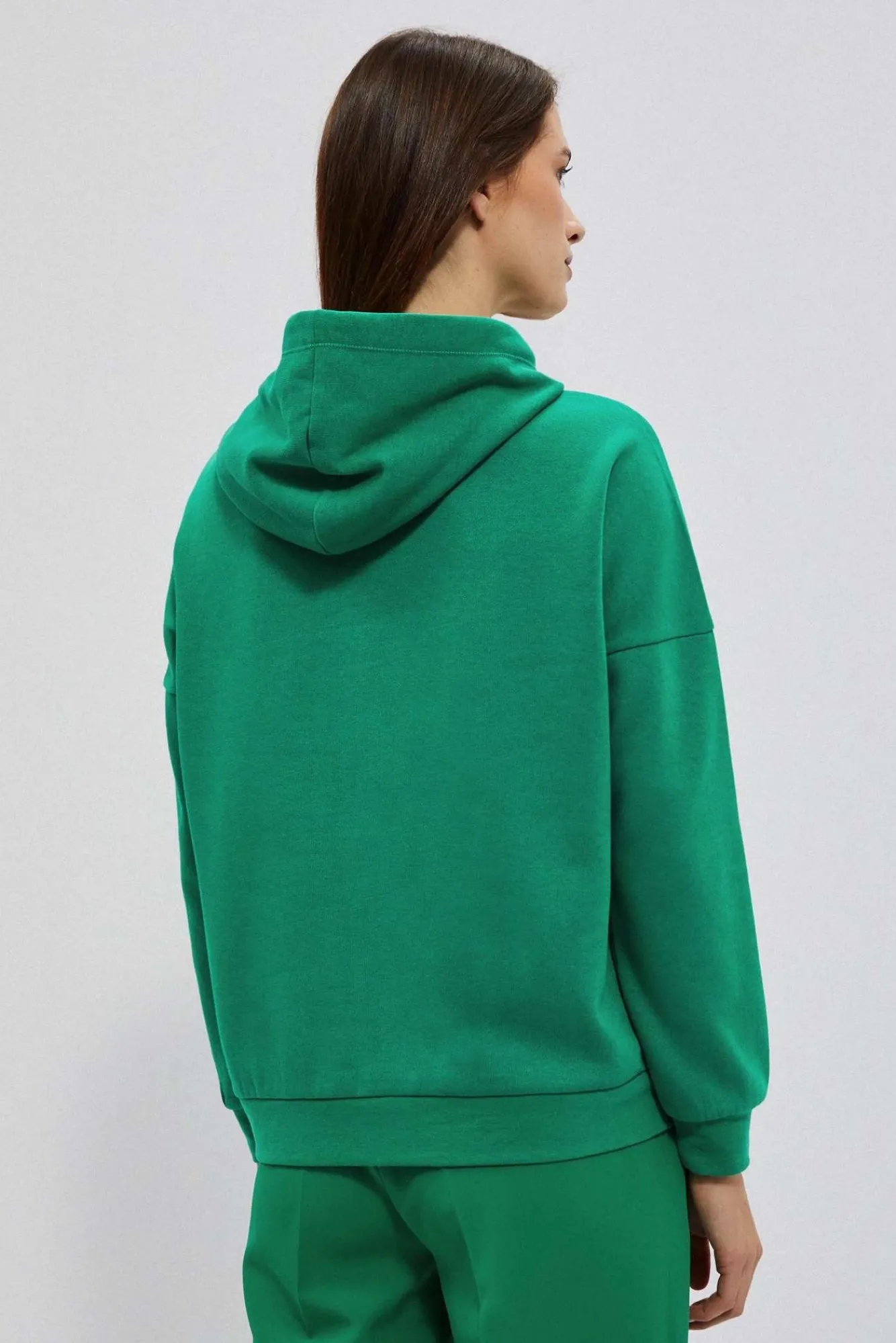 Bluzy Wiosenne|Bluzy Damskie Sportowe>Moodo Bluza z kapturem i napisem