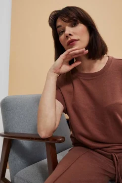 Bluzy Wiosenne|Bluzy Damskie Bez Kaptura>Moodo Bluza z krótkim rękawem