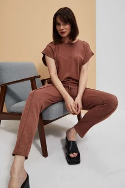 Bluzy Wiosenne|Bluzy Damskie Bez Kaptura>Moodo Bluza z krótkim rękawem