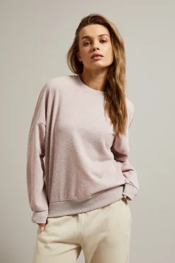 Bluzy Damskie Sportowe|Bluzy Damskie Krótkie>Moodo Bluza z odkrytymi plecami różowa