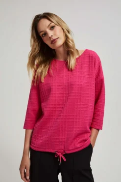 Bluzy Damskie Kolorowe|Bluzy Zimowe>Moodo Bluza z rękawami 3/4