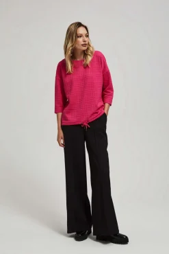 Bluzy Damskie Kolorowe|Bluzy Zimowe>Moodo Bluza z rękawami 3/4