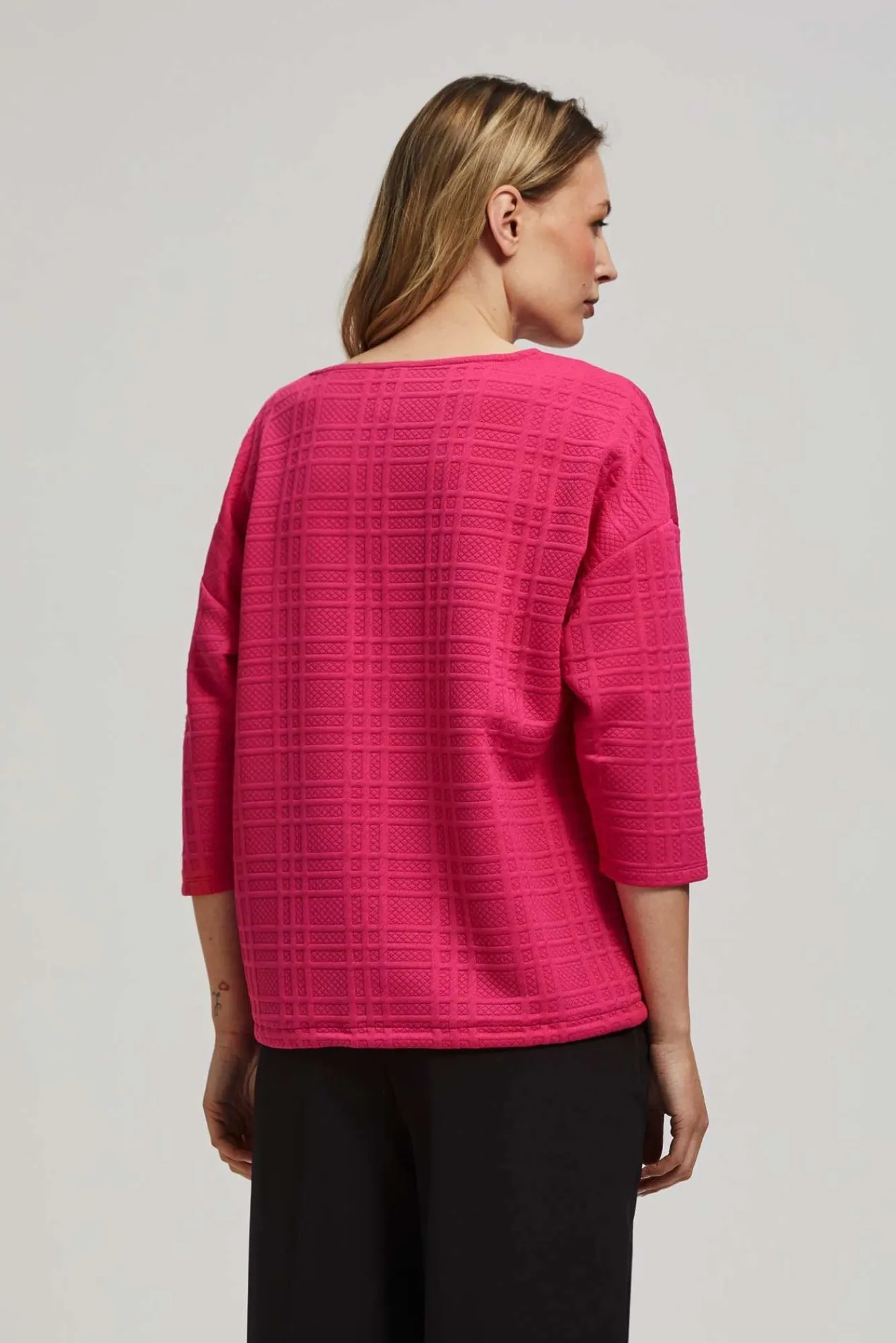 Bluzy Damskie Kolorowe|Bluzy Zimowe>Moodo Bluza z rękawami 3/4