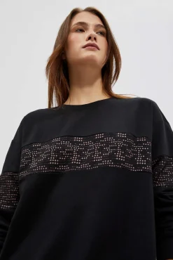 Bluzy Wiosenne|Bluzy Damskie Krótkie>Moodo Bluza z wiązaniem
