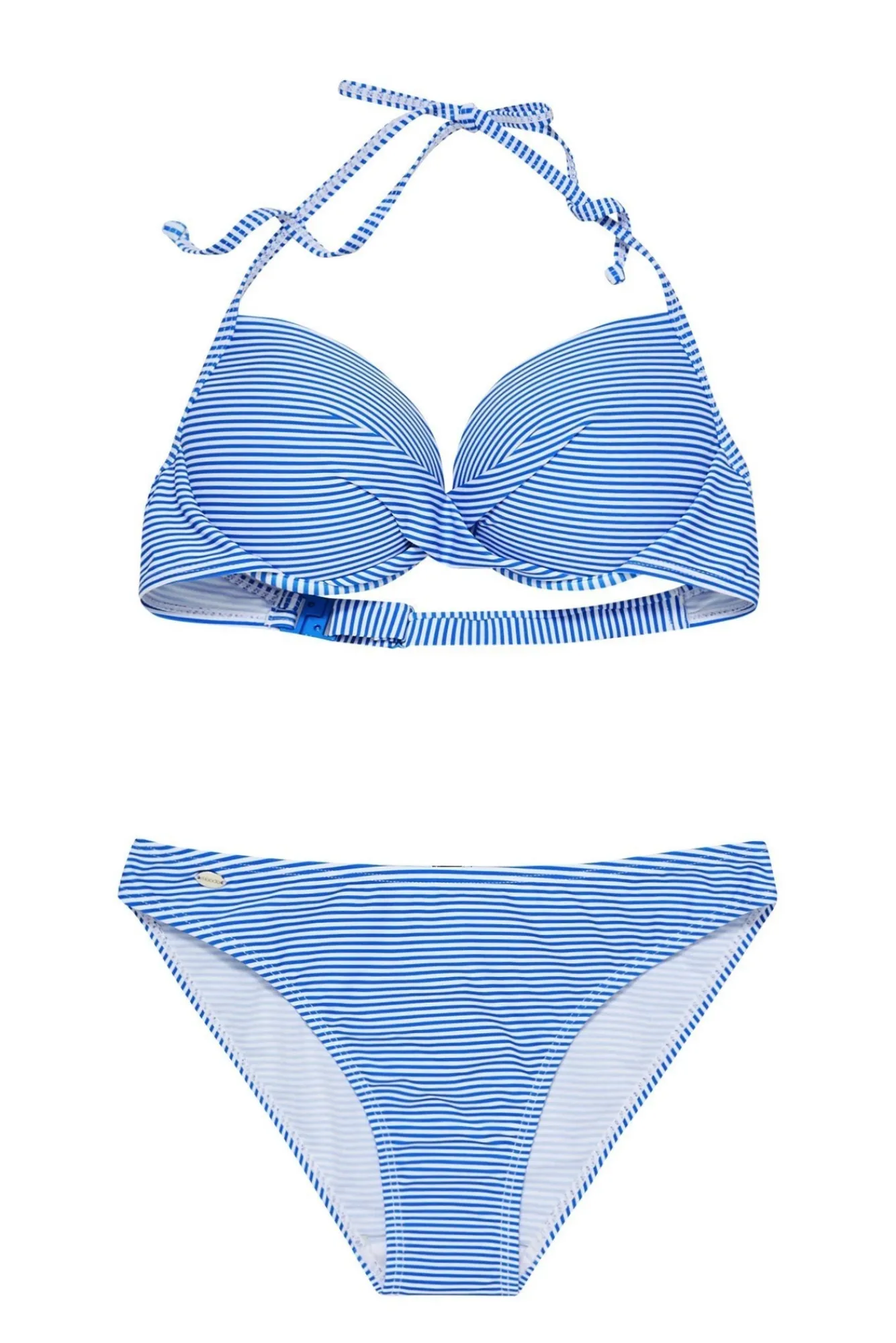Stroje Kąpielowe Bikini|Stroje Kąpielowe Dwuczęściowe>Moodo Dół od bikini w paski niebieski