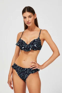 Stroje Kąpielowe Z Falbanką|Stroje Kąpielowe Czarne>Moodo Dół od bikini z falbanką