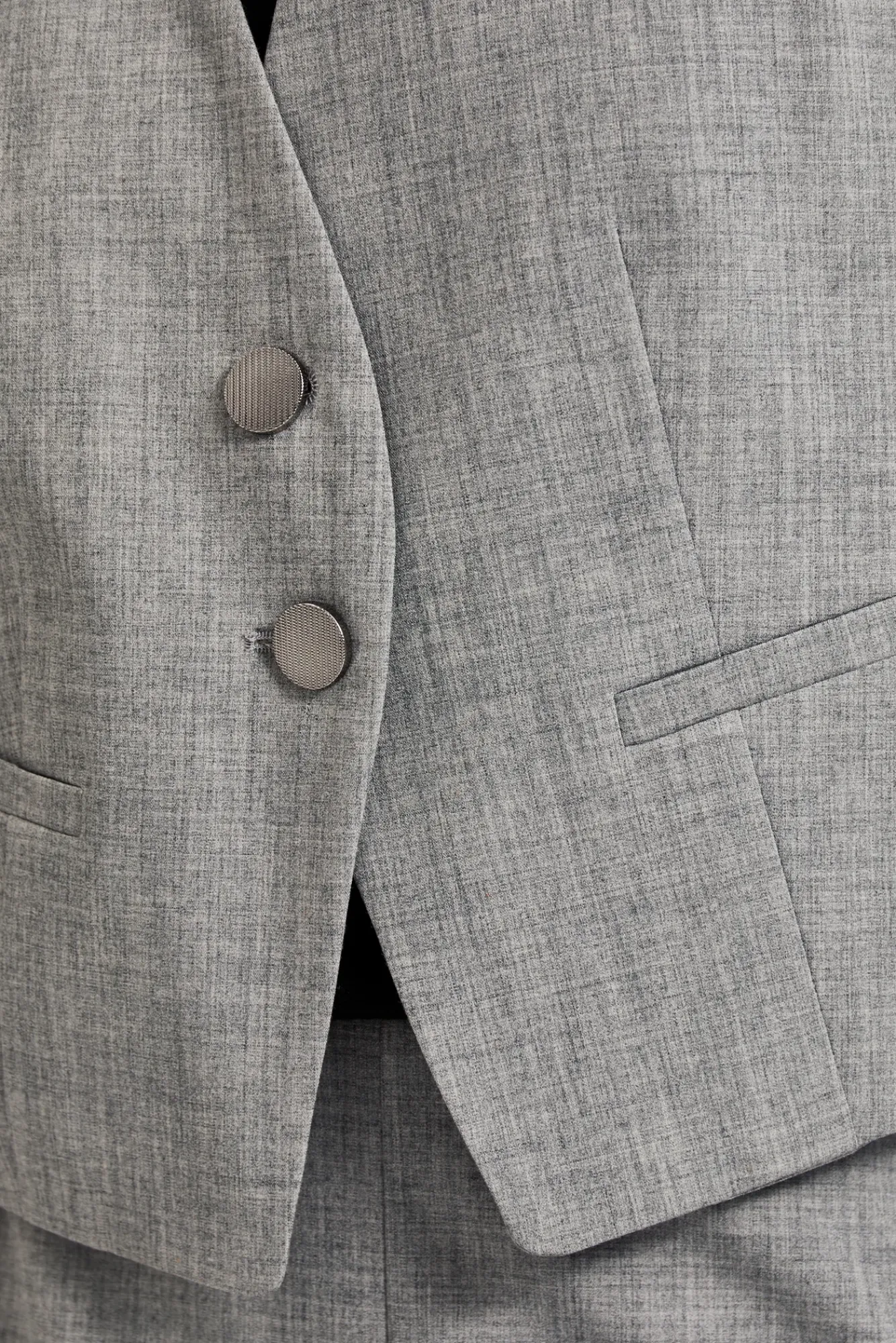 Kamizelki Damskie Garniturowe|Kamizelki Damskie Eleganckie>Moodo Elegancka kamizelka szara