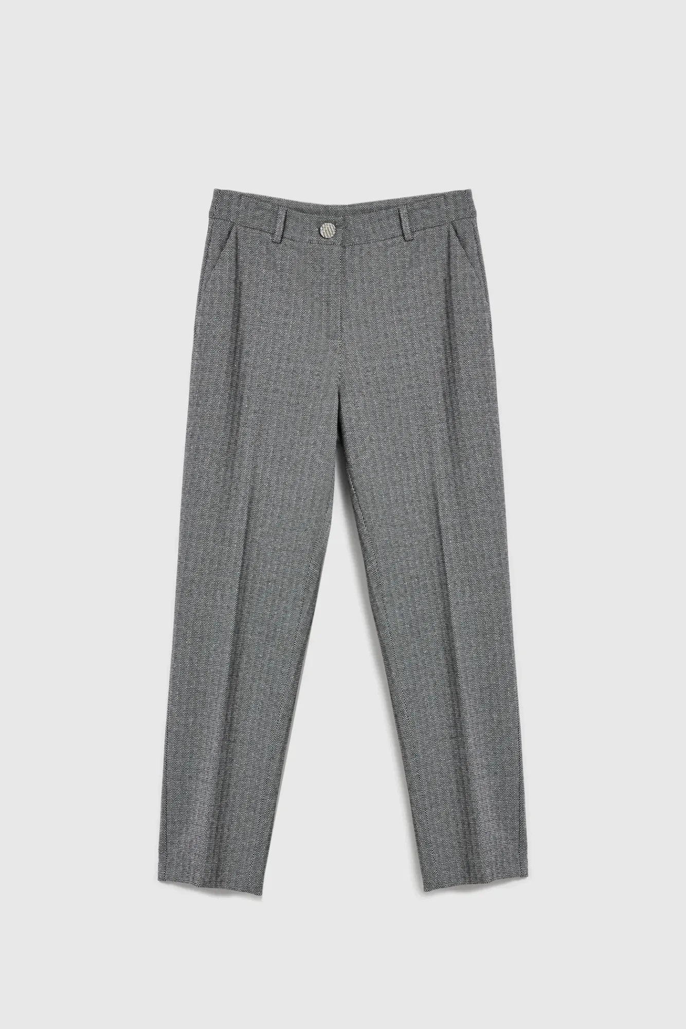 Spodnie Eleganckie|Spodnie Chinosy>Moodo Eleganckie spodnie cygaretki szare