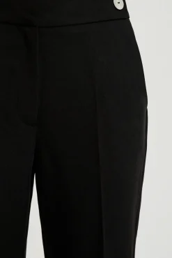 Spodnie Czarne|Spodnie Eleganckie>Moodo Eleganckie spodnie ze zwężanymi nogawkami czarne