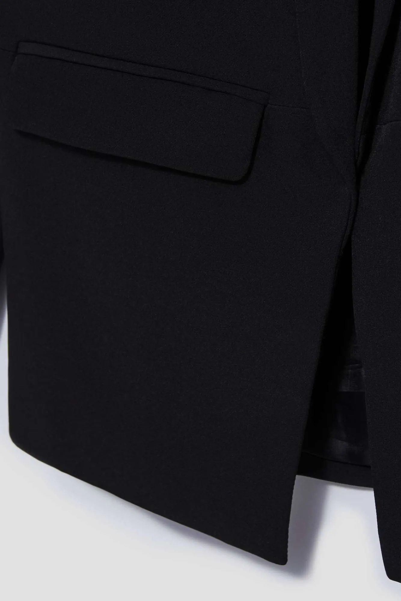 Marynarki Damskie Czarne|Eleganckie Marynarki Damskie>Moodo Gładka marynarka czarna
