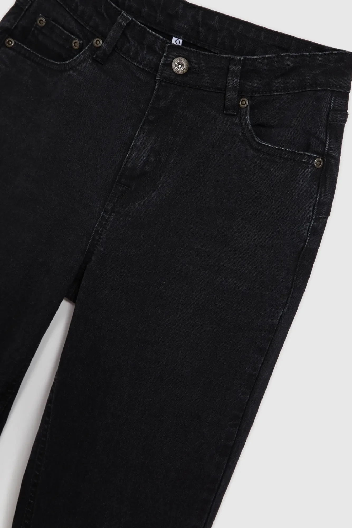 Jeansy Dzwony|Jeansy Z Wysokim Stanem>Moodo Gładkie jeansy bootcut czarne