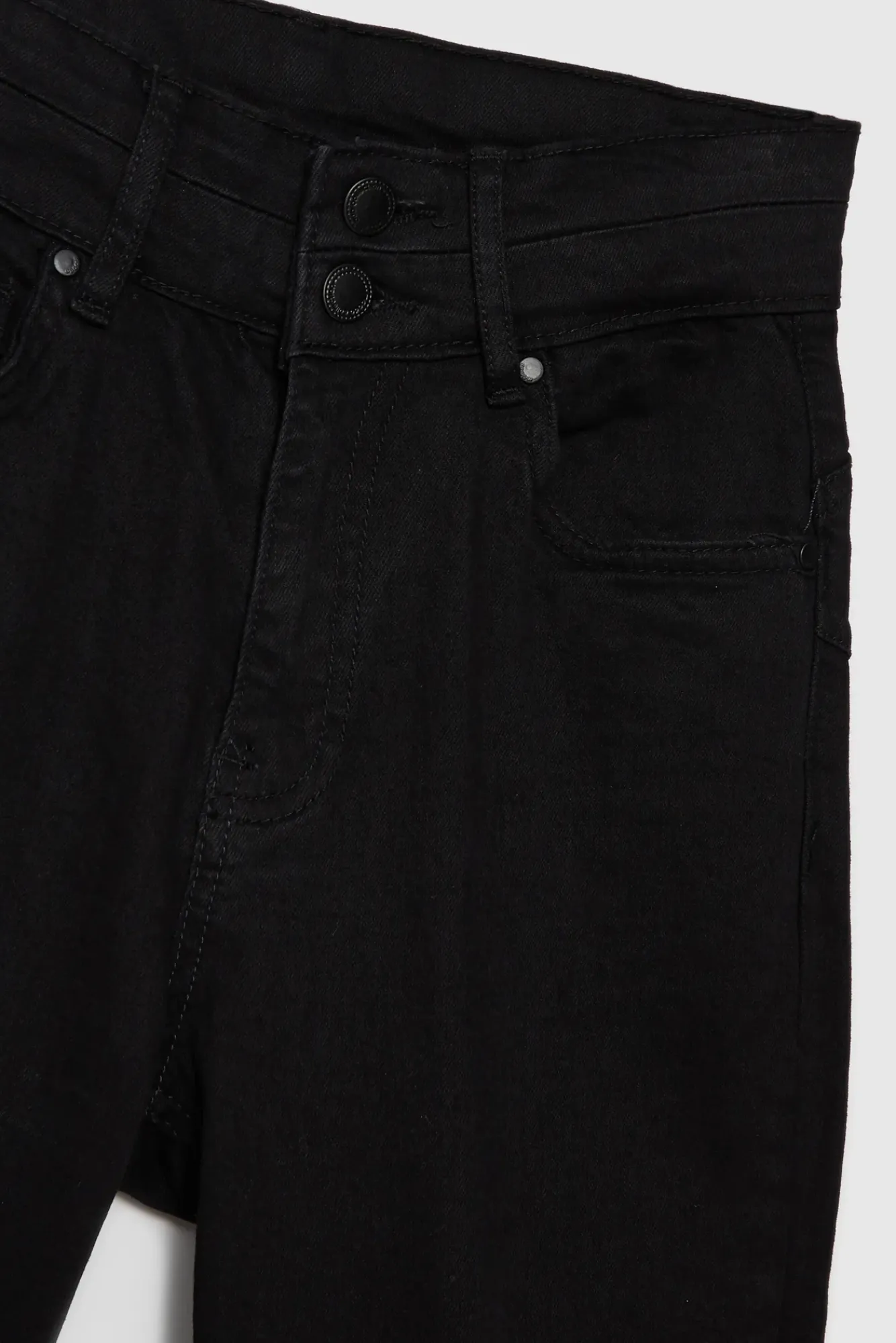 Jeansy Rurki|Jeansy Skinny>Moodo Gładkie jeansy rurki czarne