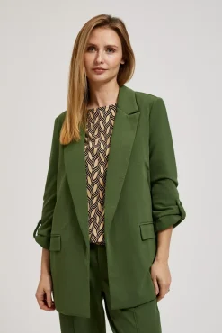 Komplety Damskie Garnitury|Komplety Damskie Ze Spodniami>Moodo Garnitur khaki