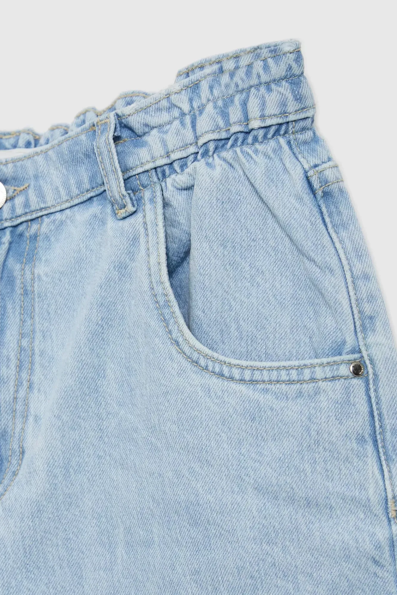 Szorty Damskie Bawełniane|Szorty Damskie Letnie>Moodo Jeansowe szorty z wysokim stanem niebieskie