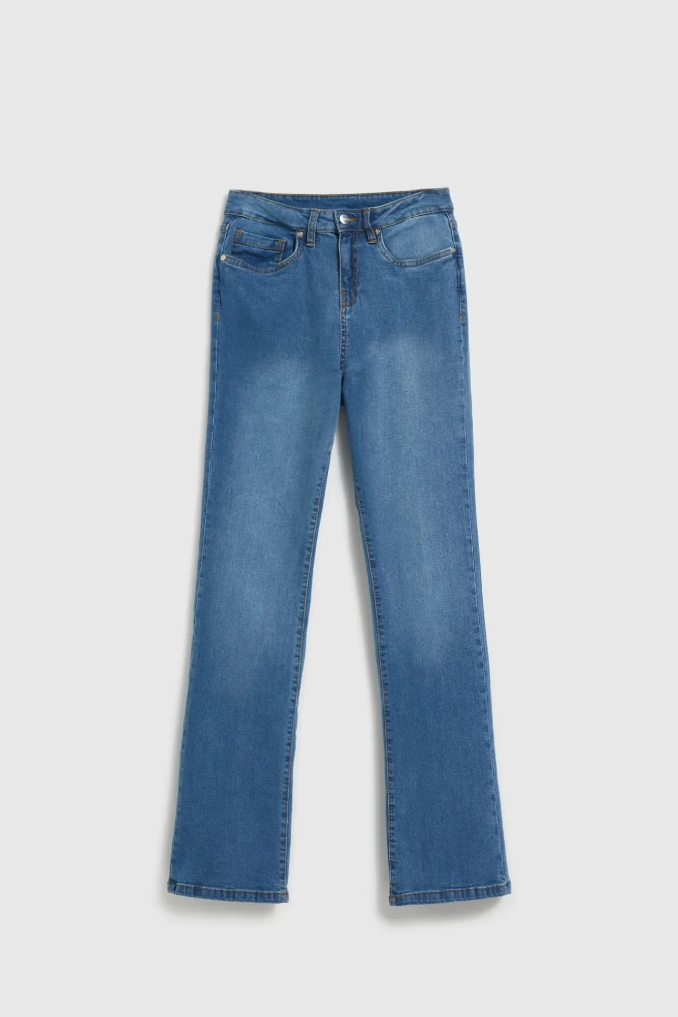 Jeansy Dzwony|Jeansy Z Wysokim Stanem>Moodo Jeansy bootcut niebieskie