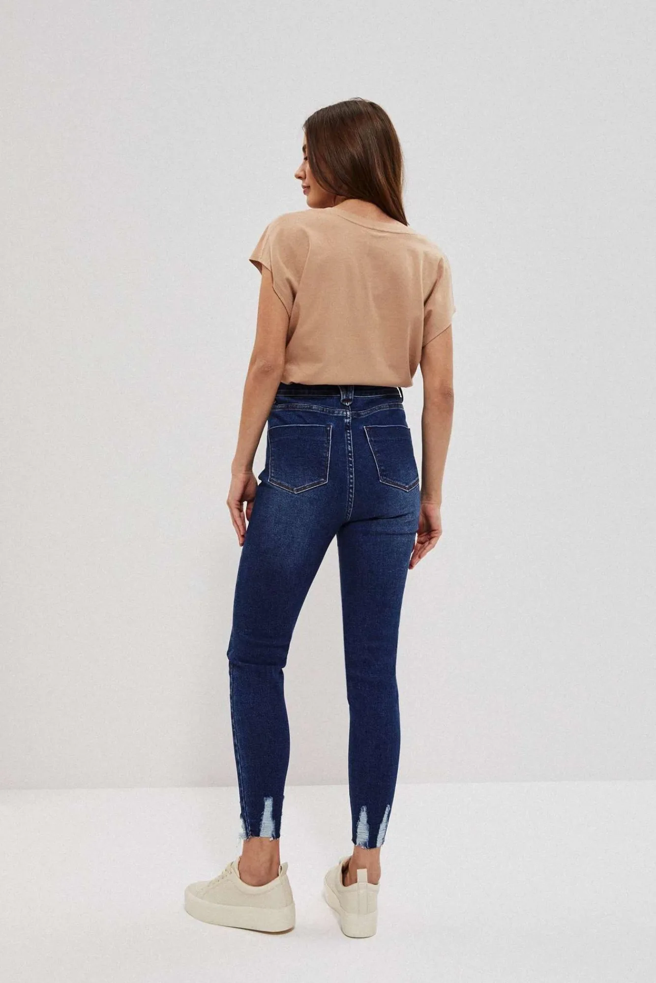 Jeansy Rurki|Jeansy Skinny>Moodo Jeansy extra high waist