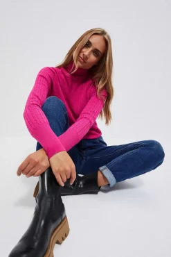 Jeansy Proste|Jeansy Regular Fit>Moodo Jeansy granatowe z prostą nogawką