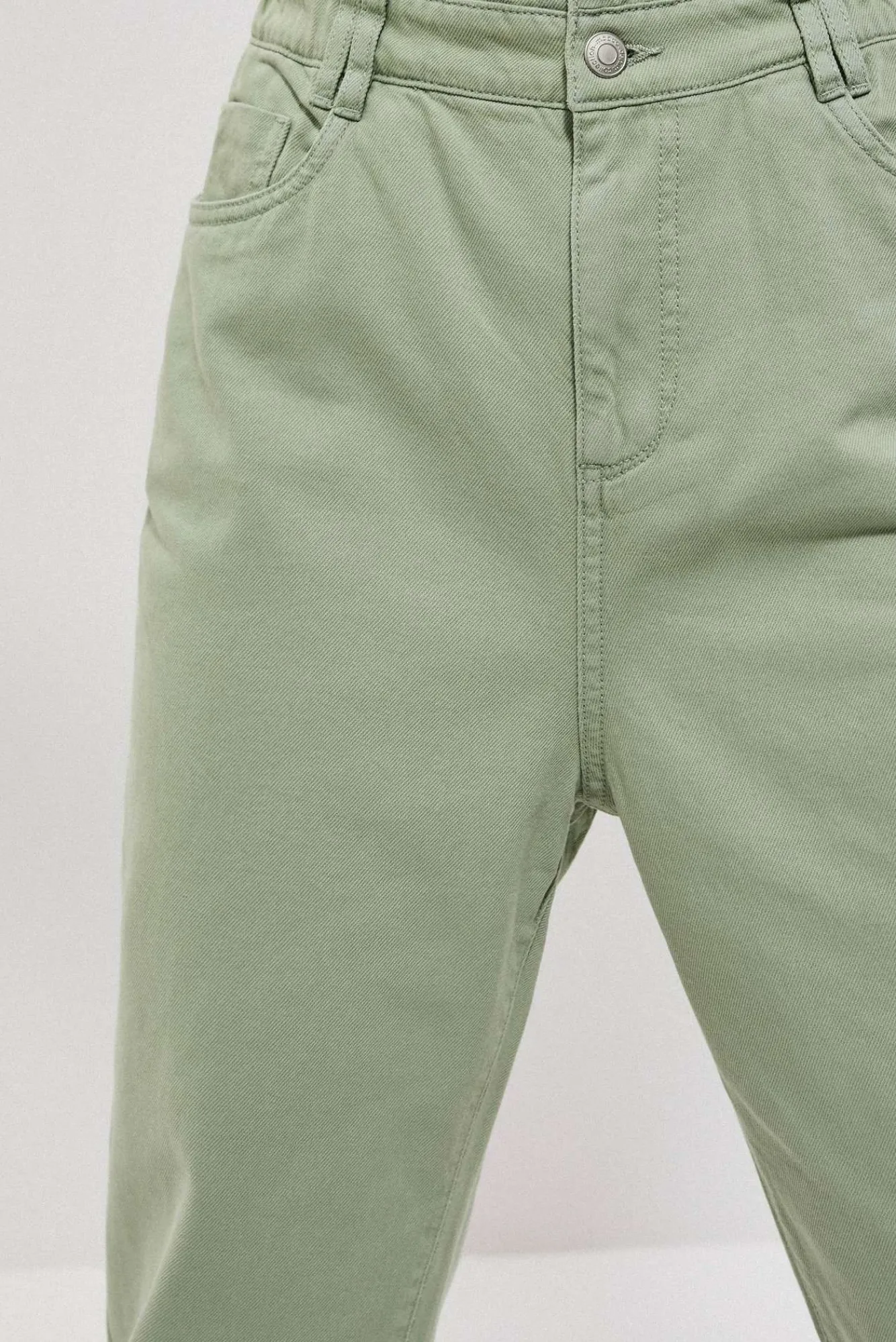 Jeansy Mom Fit|Jeansy Z Wysokim Stanem>Moodo Jeansy paperbag patynowe