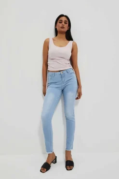 Jeansy Proste|Jeansy Push Up>Moodo Jeansy push up błękitne