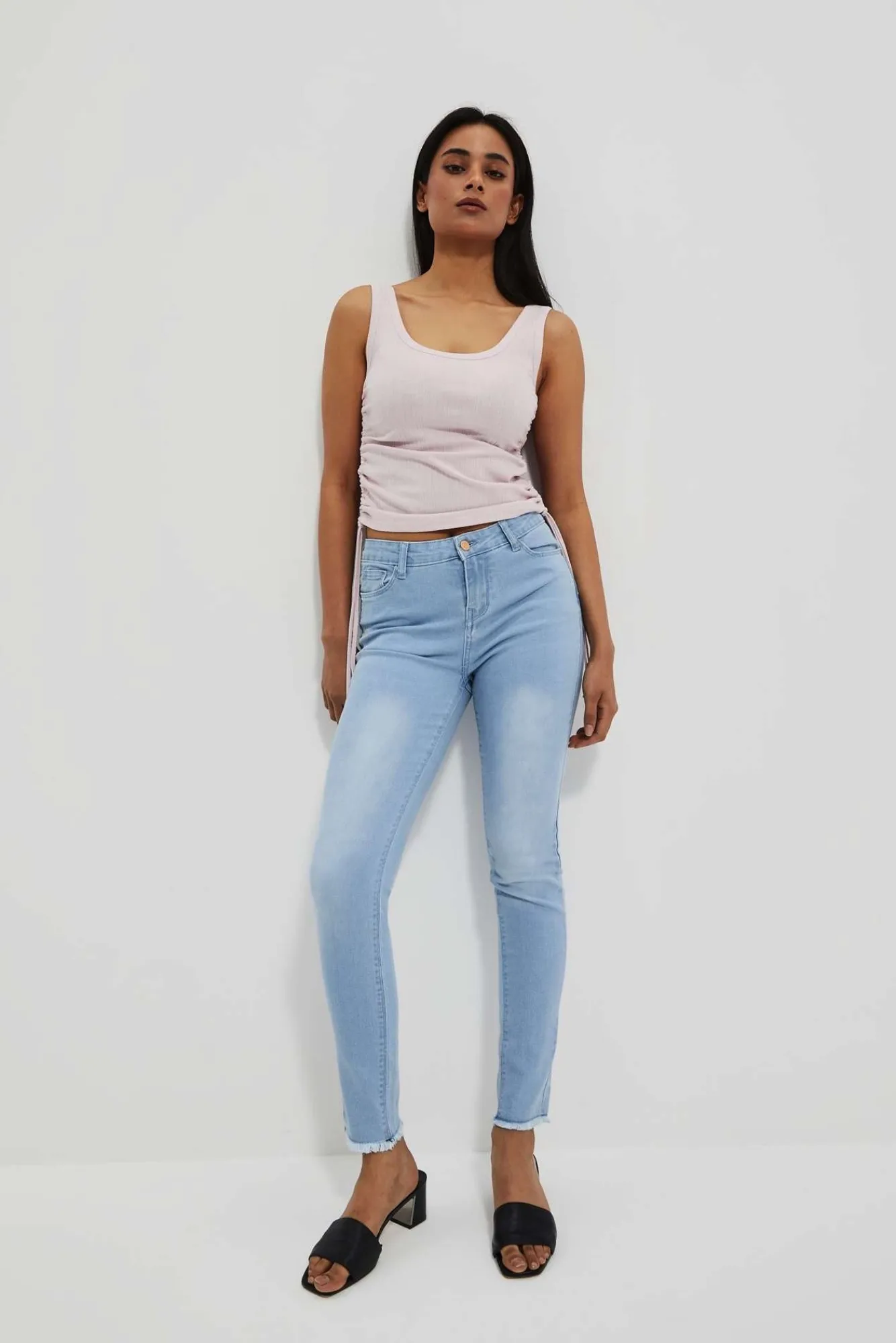 Jeansy Proste|Jeansy Push Up>Moodo Jeansy push up błękitne