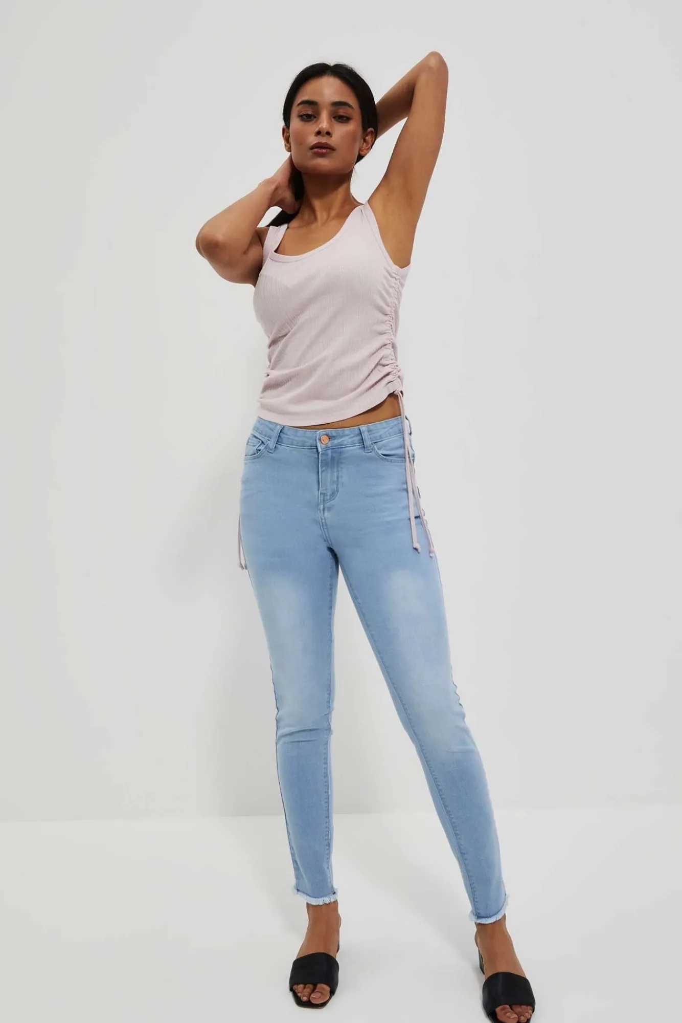 Jeansy Proste|Jeansy Push Up>Moodo Jeansy push up błękitne