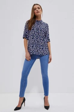 Jeansy Rurki|Jeansy Skinny>Moodo Jeansy push up niebieskie