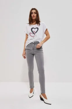 Jeansy Rurki|Jeansy Push Up>Moodo Jeansy push up szare