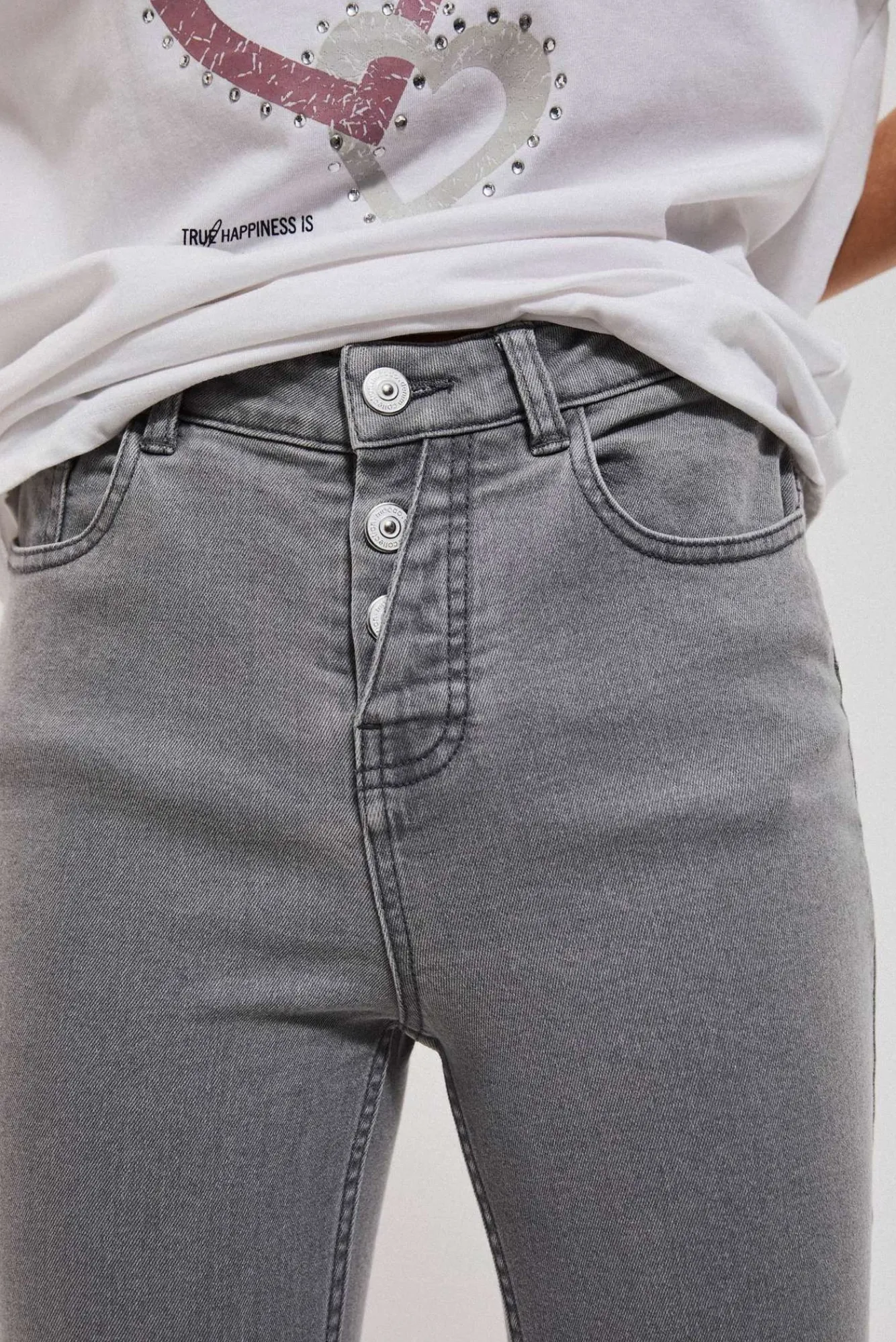 Jeansy Rurki|Jeansy Push Up>Moodo Jeansy push up szare