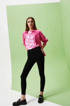 Jeansy Rurki|Jeansy Push Up>Moodo Jeansy push up z wysokim stanem czarne