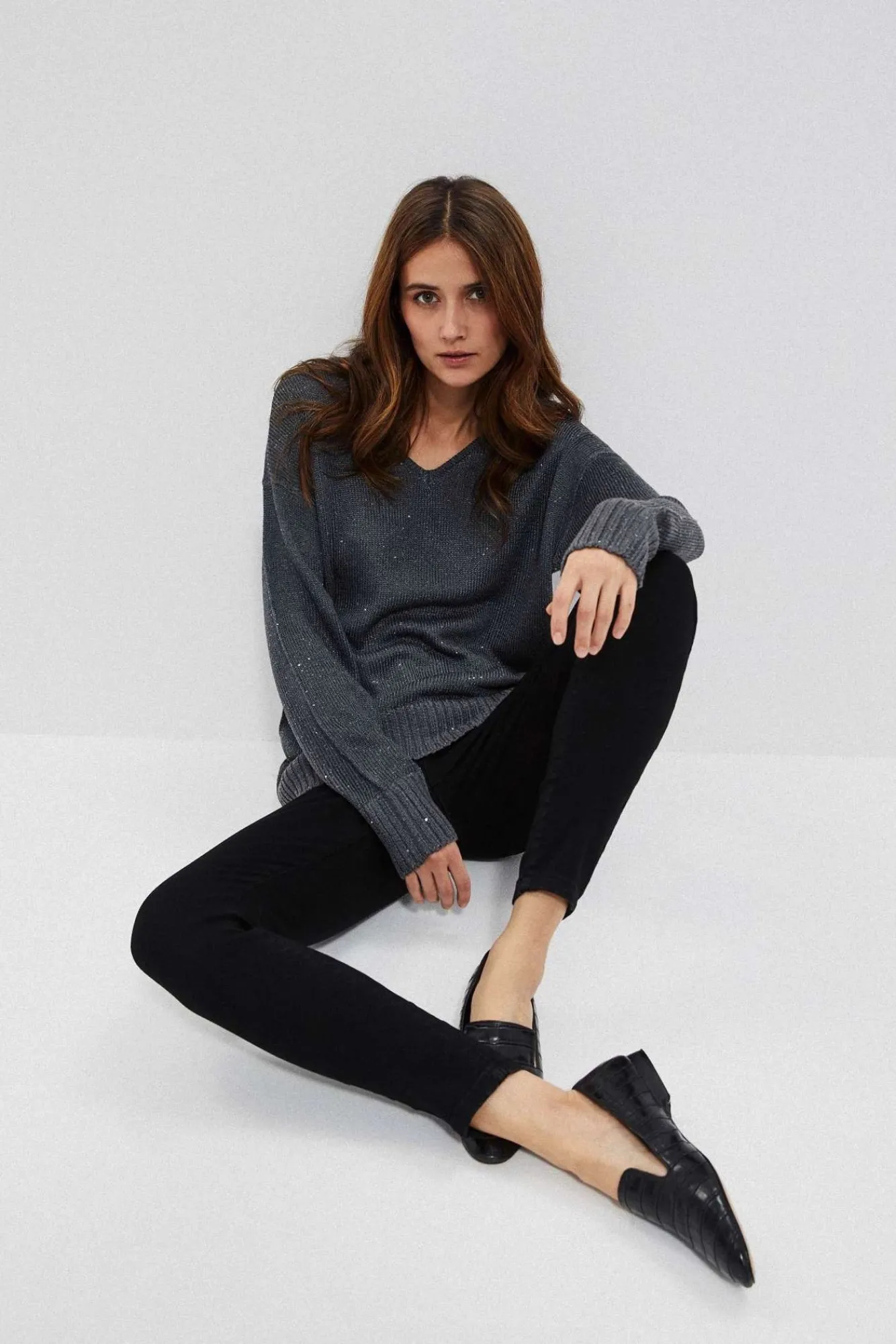 Jeansy Rurki|Jeansy Push Up>Moodo Jeansy push up z wysokim stanem czarne