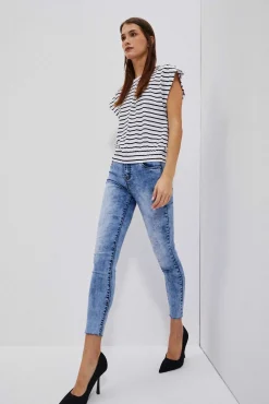 Jeansy Rurki|Jeansy Push Up>Moodo Jeansy rurki błękitne