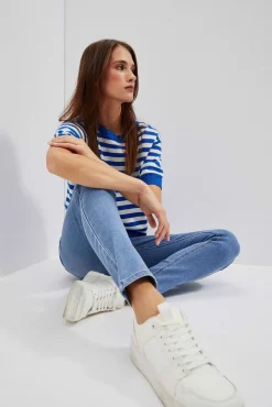 Jeansy Rurki|Jeansy Skinny>Moodo Jeansy rurki niebieskie