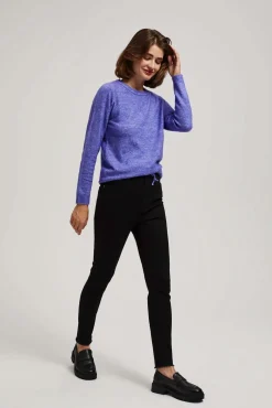 Jeansy Rurki|Jeansy Skinny>Moodo Jeansy rurki ze średnim stanem czarne
