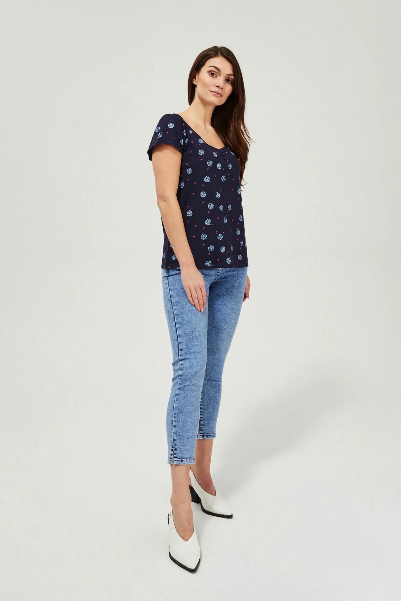 Jeansy Rurki|Jeansy Skinny>Moodo Jeansy skinny 7/8