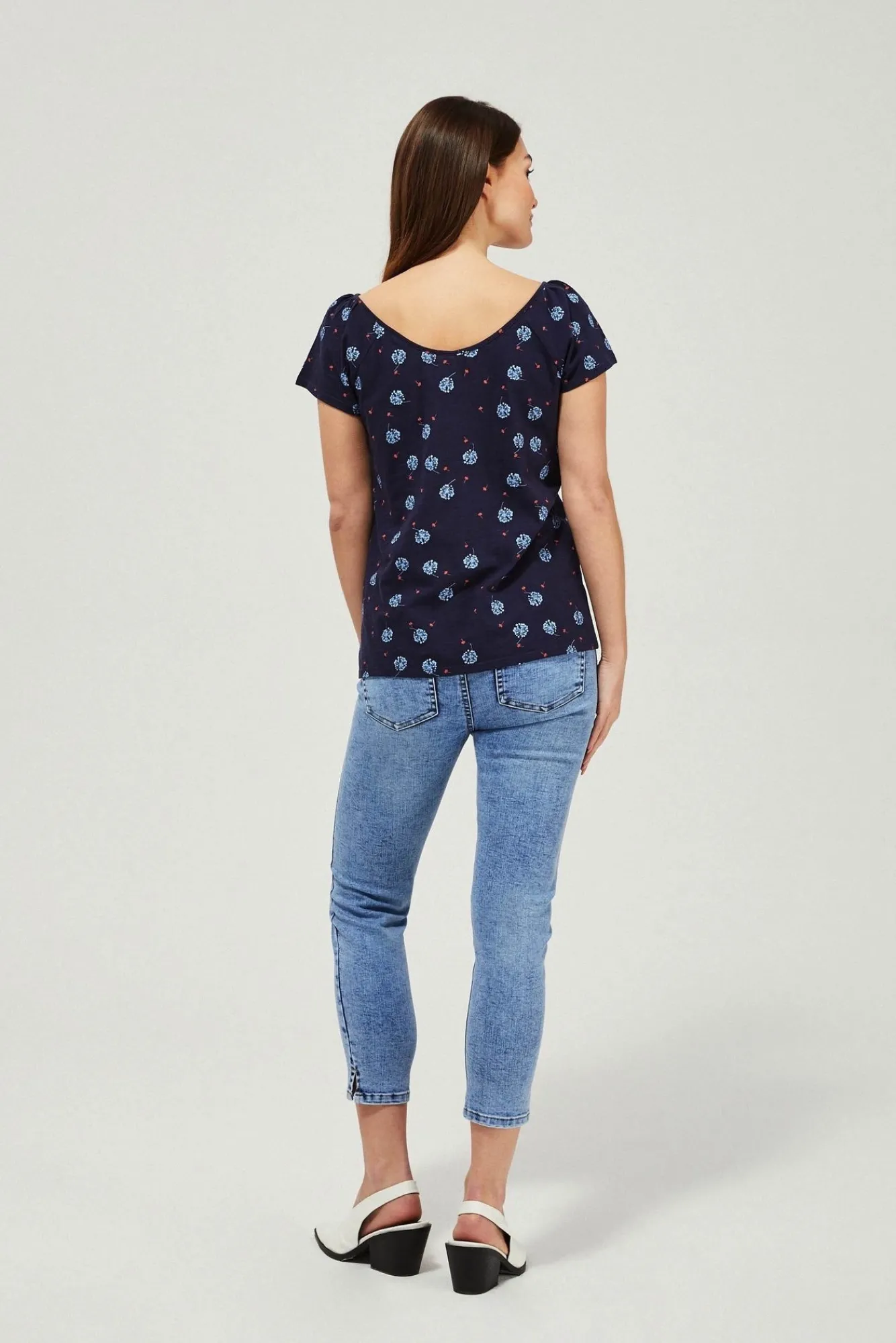 Jeansy Rurki|Jeansy Skinny>Moodo Jeansy skinny 7/8