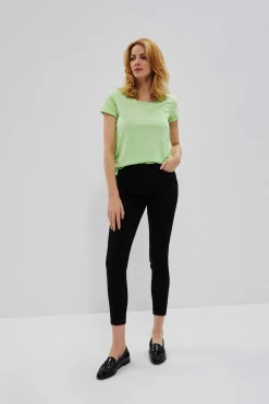 Jeansy Rurki|Jeansy Skinny>Moodo Jeansy skinny medium waist czarne