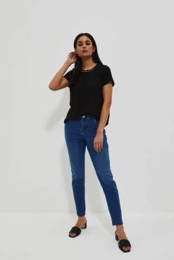 Jeansy Rurki|Jeansy Push Up>Moodo Jeansy skinny push up ciemnoniebieskie