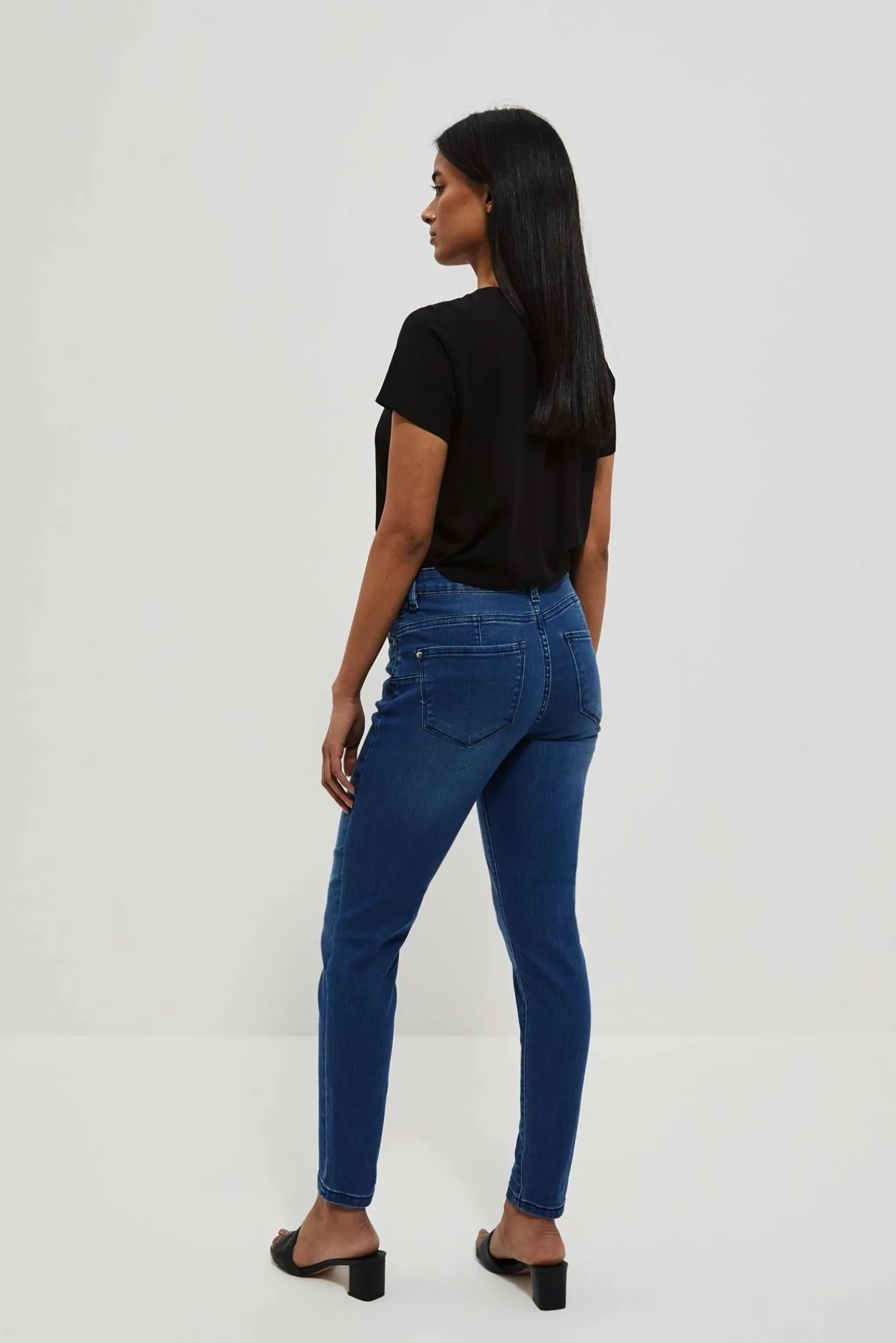 Jeansy Rurki|Jeansy Push Up>Moodo Jeansy skinny push up ciemnoniebieskie