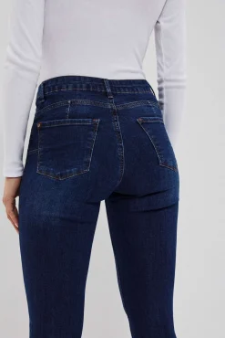 Jeansy Rurki|Jeansy Skinny>Moodo Jeansy skinny push up granatowe
