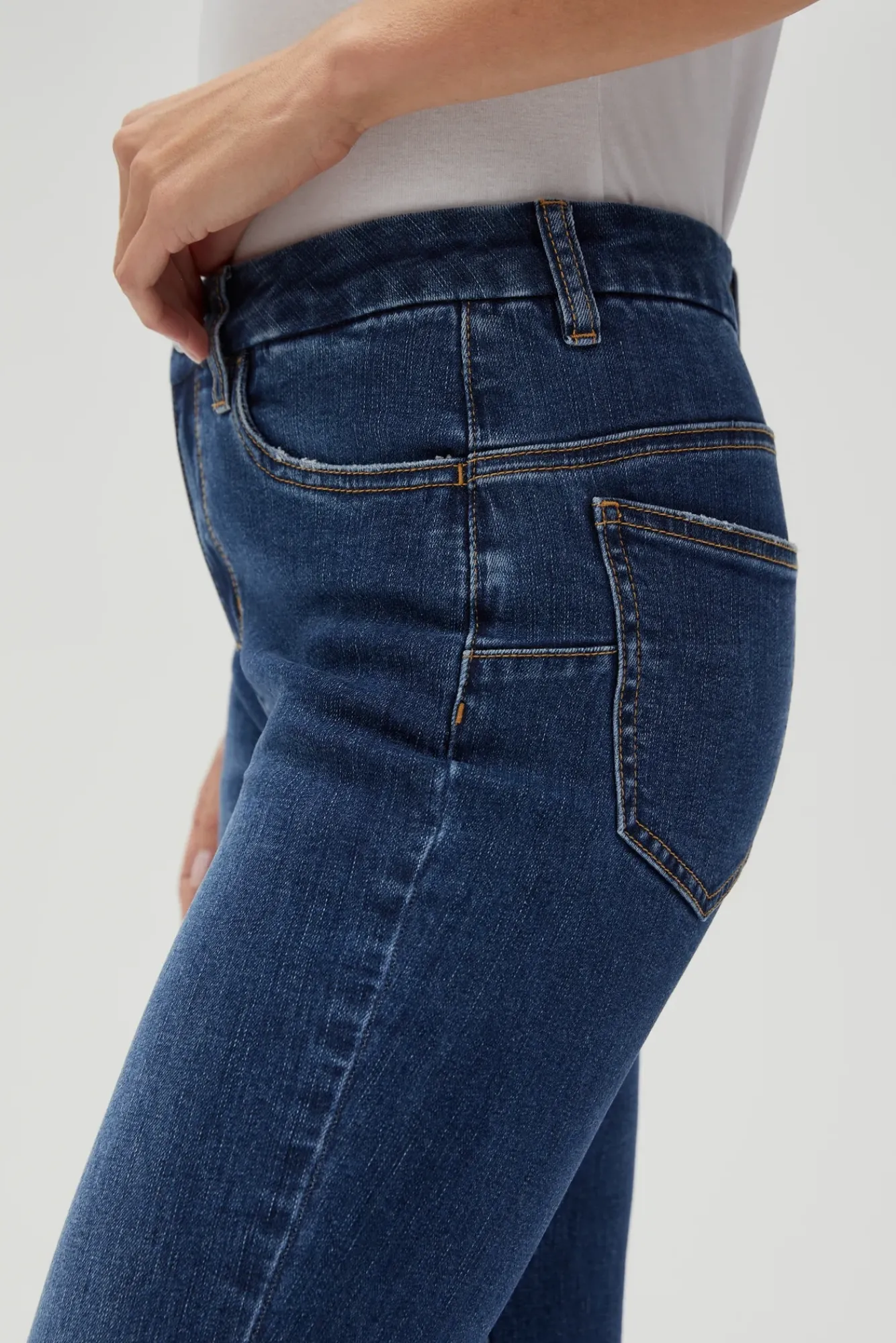 Jeansy Skinny|Jeansy Z Wysokim Stanem>Moodo Jeansy skinny ze średnim stanem niebieskie