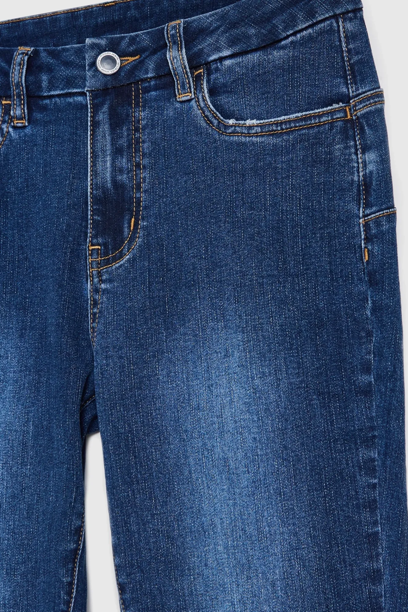 Jeansy Skinny|Jeansy Z Wysokim Stanem>Moodo Jeansy skinny ze średnim stanem niebieskie