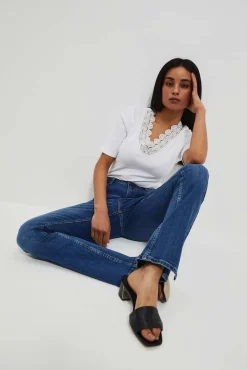 Jeansy Z Wysokim Stanem|Jeansy Dzwony>Moodo Jeansy typu flare